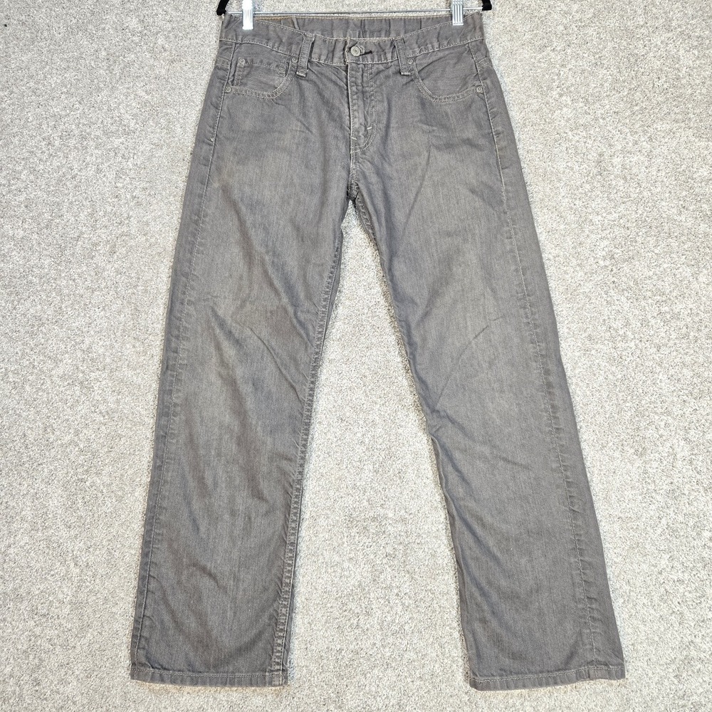 Levis 569 Loose Straight Fit Grey Gray Denim Jeans 100% Cotton Mens Fits 31x28